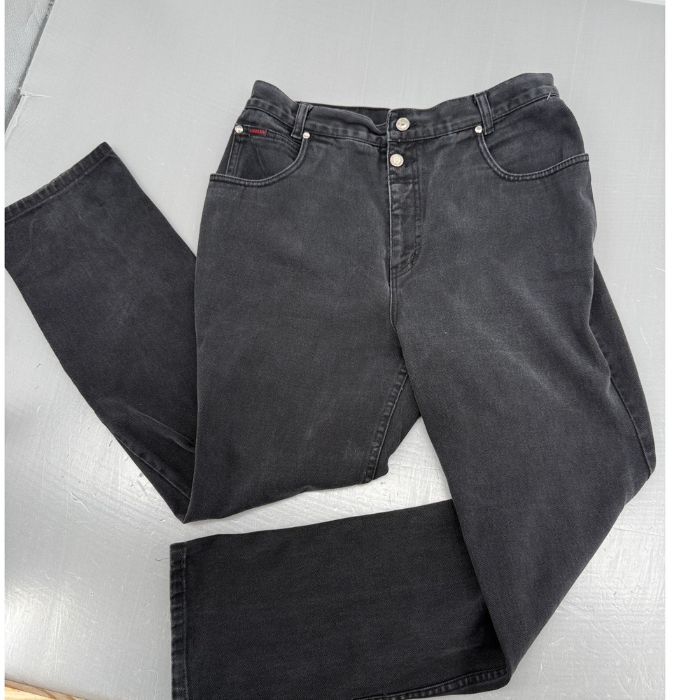 Lawman‎ Western Vintage 90s High Waisted Black Straight Leg Jeans Womens